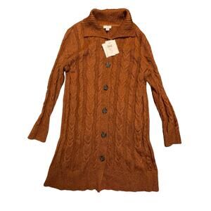 NWT J.jill collard button front cardigan sz medium petite